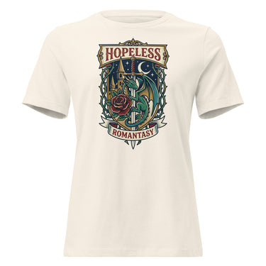 Hopeless Romantasy — Women's Tee — bookish t-shirt for book lovers | Proselyn